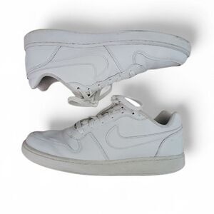 Nike Court Vision Low Men’s Sneakers White Sz 9.5 Minimalist Leather Streetwear